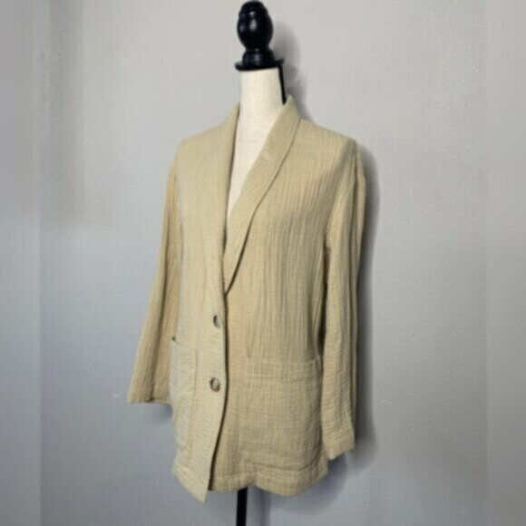 Madewell Tan Oversized Lightspun Dorset Single Breasted Blazer - Picture 5 of 12